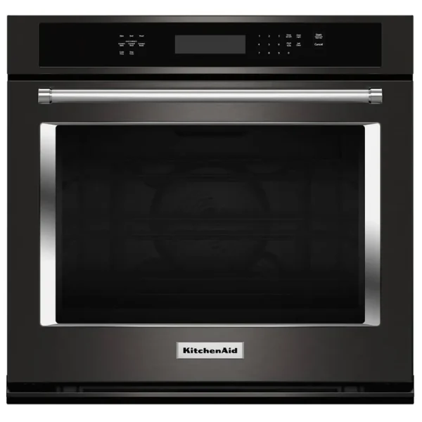 KitchenAid 30" Single Wall Oven with Even-Heat True Convection (Black Stainless)
