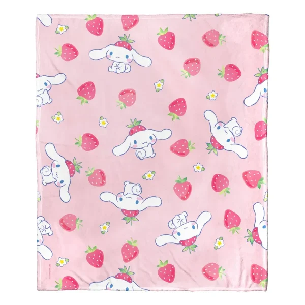 Cinnamoroll, Berry Pattern Silk Touch Throw Blanket 50"x60"