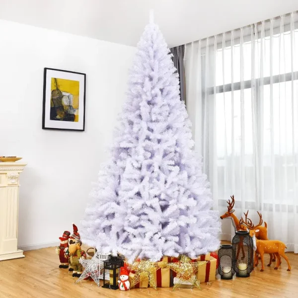 Costway 9ft Hinged Artificial Christmas Tree Pine Tree 2132 Tips Metal
