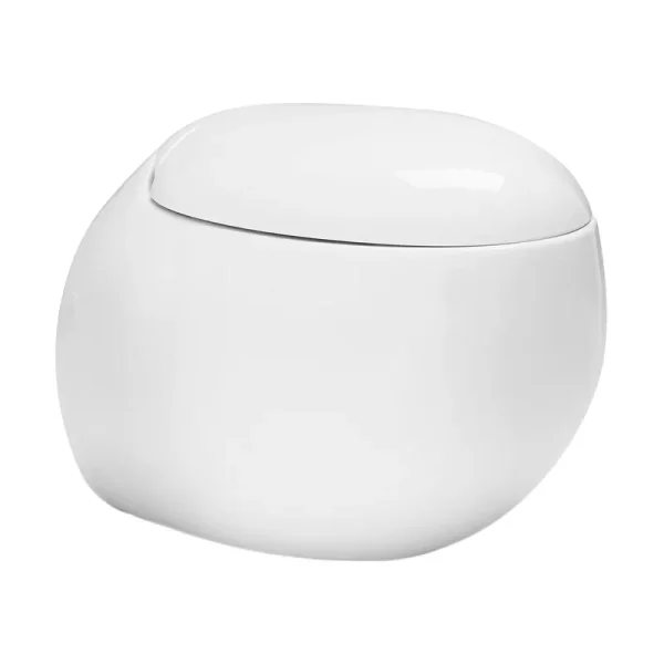 Swiss Madison Plaisir Wall-Hung Elongated Toilet Bowl, White