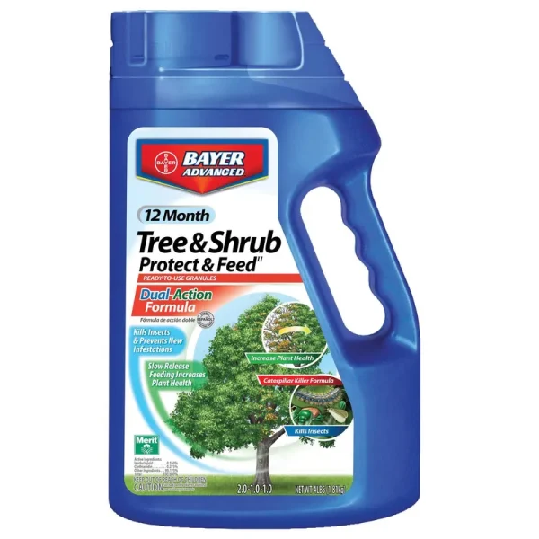 Bayer 12 Month Tree & Shrub Protect & Feed Granules - 4 lb