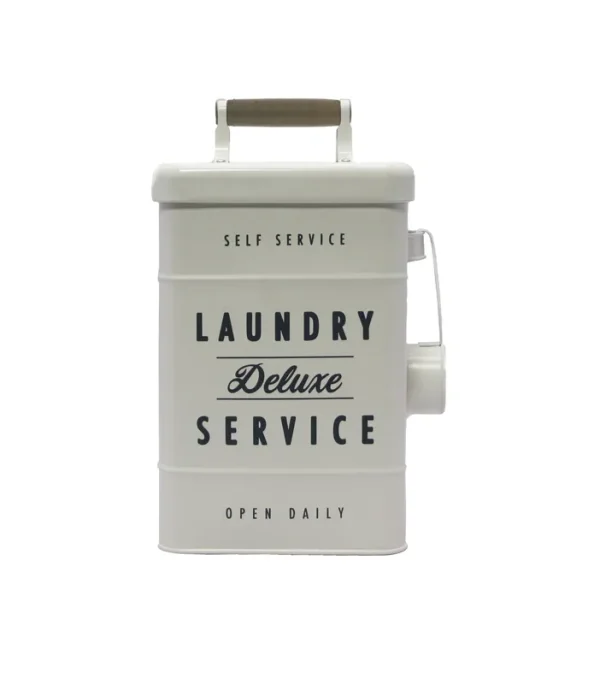 Better Homes & Gardens Large Metal Laundry Detergent Holder, Laundry Caddy, White