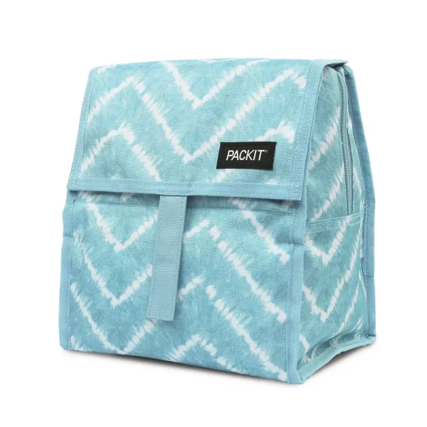 PackIt Freezable Lunch Bag - Aqua Tie-Dye