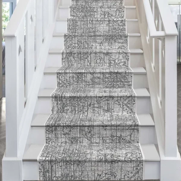 runrug 50 Shades Grey Stair Carpet Runner - Width: 2ft