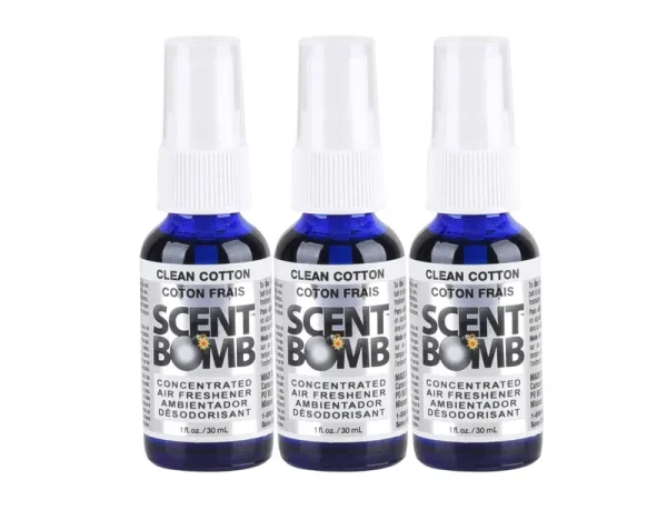 Scent Bomb Air Freshener Clean Cotton 3 Pack