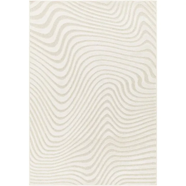 Ricki Light Beige/Cream Area Rug AllModern Rug Size: Rectangle 3'11" x 5'7"