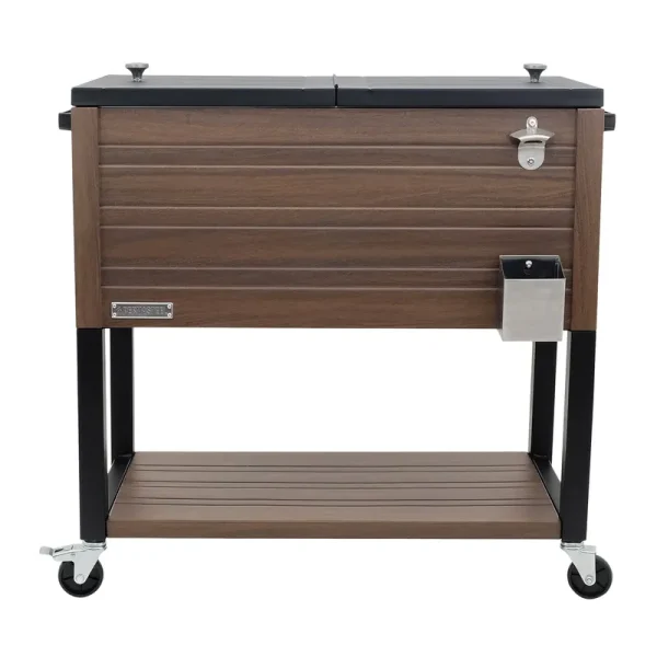 Permasteel 80 Qt. Patio Cooler, Brown