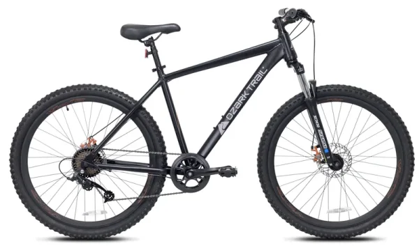 Ozark Trail 27.5" Vibe Mountain Bike, Large Frame, Black, Adult, Unisex