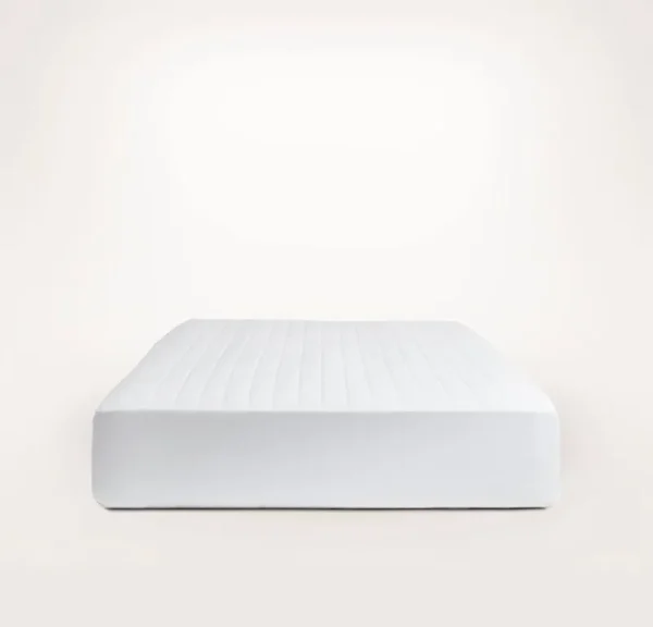 Boll & Branch Organic Cotton Quilted Mattress Pad in White