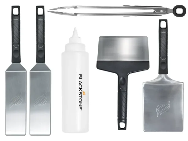 Deluxe Stainless Steel 6-Piece Spatula Griddle Set