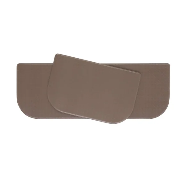 Anti-Fatigue Kitchen Mat Set, Mocha, Playa Basketweave Wedge by Chef Gear, 17.5 in. x 48 in./17.5 in. x 28 in.