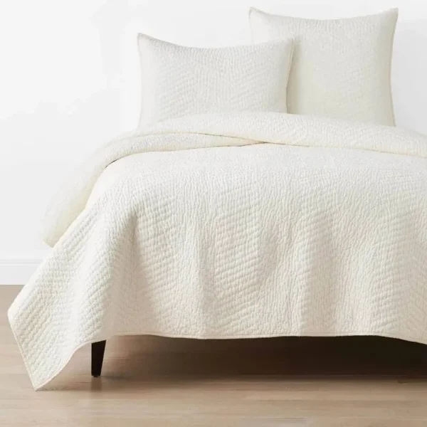 The Company Store Company Cotton Voile Ivory Full/Queen Cotton Quilt