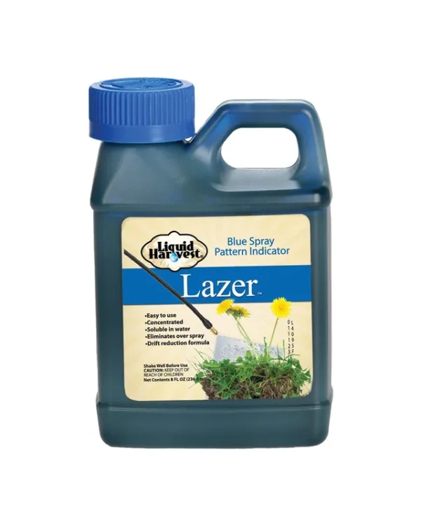 Liquid Harvest Lazer Blue Concentrated Spray Pattern Indicator - 8 Ounces - Weed