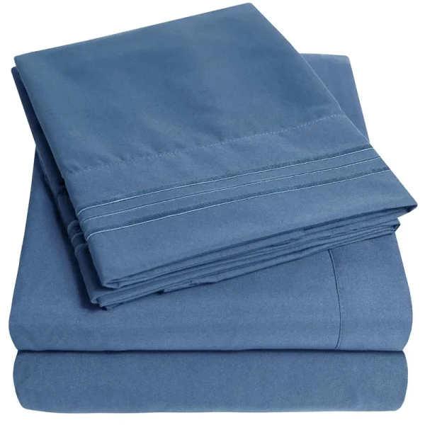 Sweet Home Collection Cal King 4-pc Sheet Set - Denim