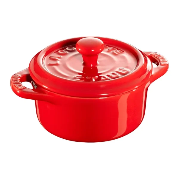 Staub 3-Piece Mini Round Cocotte Set - Cherry