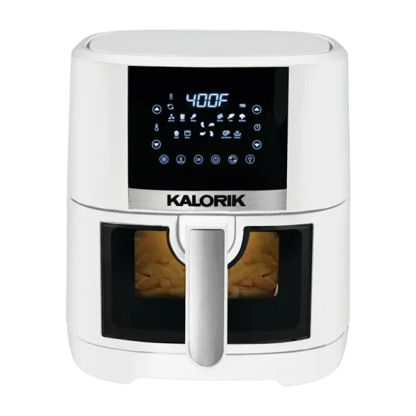 Kalorik 5 Quart Air Fryer with Ceramic Coating and Window, New, 13.5 in