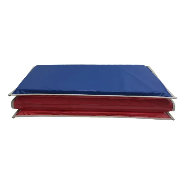 Basic KinderMat, 1" Thick, Red/Blue with Gray Binding