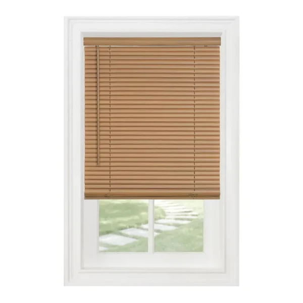 Achim 25 x 64 in. Cordless GII Morningstar with 1 in. Light Filtering Mini Blind - Woodtone