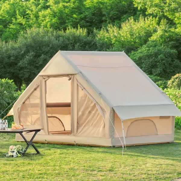 Bestco 9.8x6.9 Ft Inflatable Camping Tent Blow up Tent Air Glamping Tent for 4 - 6 Adults