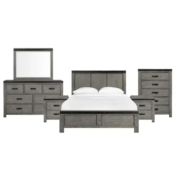 Picket House Furnishings Montauk Queen Panel 6PC Bedroom Set