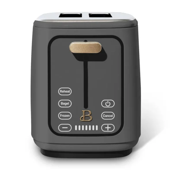 Beautiful 2 Slice Touchscreen Toaster, Oyster Gray by Drew Barrymore