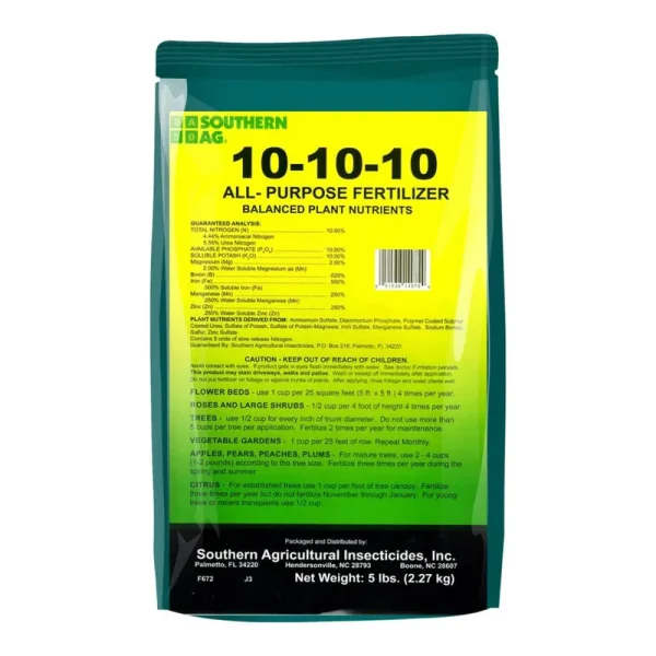 Southern Ag 10-10-10 All Purpose Granular Fertilizer 5lbs.