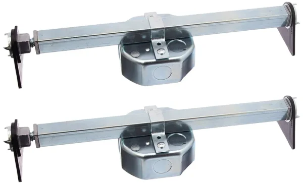 Westinghouse Lighting 0110000 Saf-T-Brace for Ceiling Fans 3 Teeth Twist and Lock - 2 Pack