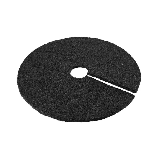 24 in. Black Recycled Rubber Tree Ring (3-Pack)
