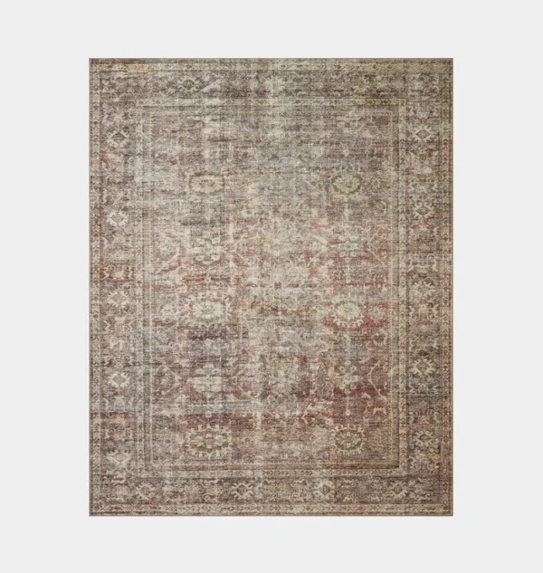 Georgie GER-06 Bordeaux Antique Area Rug - Amber Lewis x Loloi