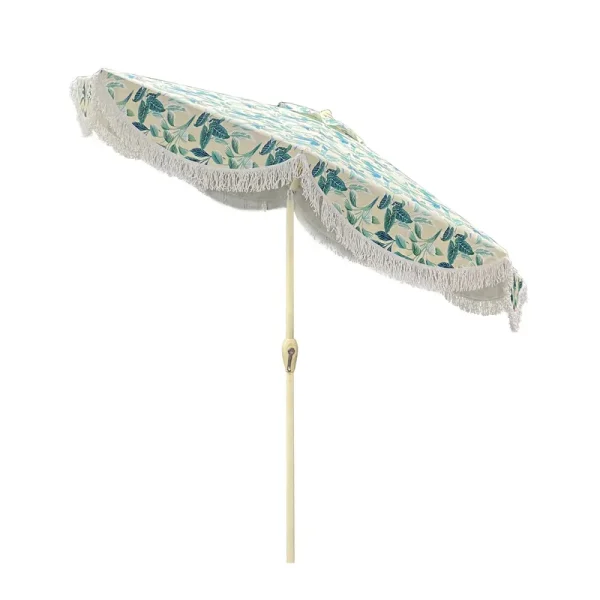 Allen + Roth 9-ft Green Auto-Tilt Market Patio Umbrella