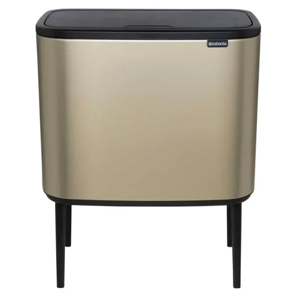 Brabantia Waste Bin Bo Touch Bin Champagne, 3 x 11 L