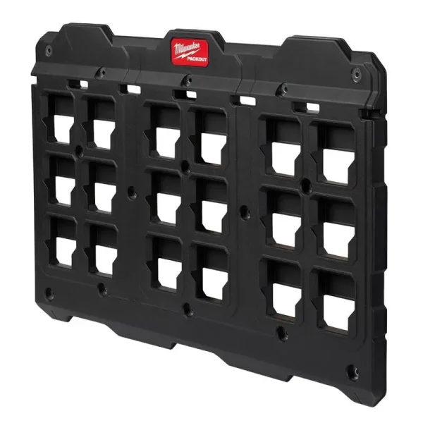 Milwaukee PACKOUT Large Wall Plate 20 in. H x 30.75 in. W Slat Wall Panel in Black (8-Pack)