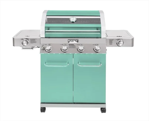 35633 | Colorful 4-Burner Propane Gas Grill Green
