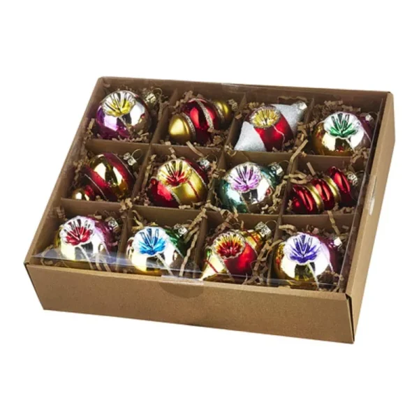 Raz Imports 3.25" Box of Bright Vintage Ornaments (4120894)