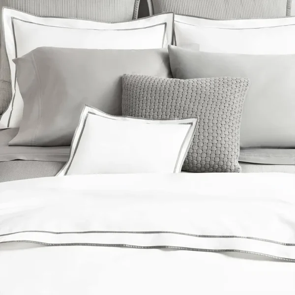 Ralph Lauren Spencer Border Sateen Full Queen Duvet Cover