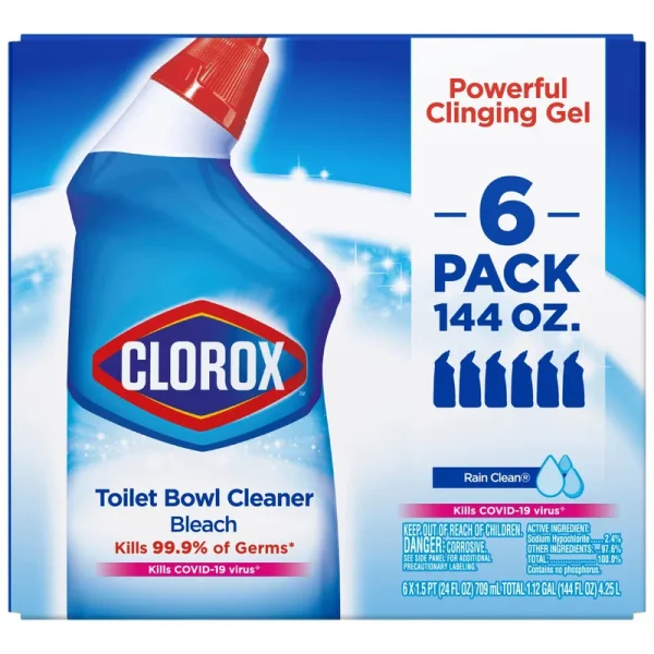 Clorox Toilet Bowl Cleaner - 6 bottles, 24 oz each