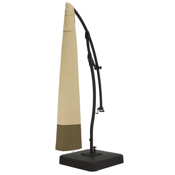 Classic Accessories Veranda 13 ft. Offset Patio Umbrella Cover, Size: 92'H x 25'W Hem x 7.5'W Top, Beige