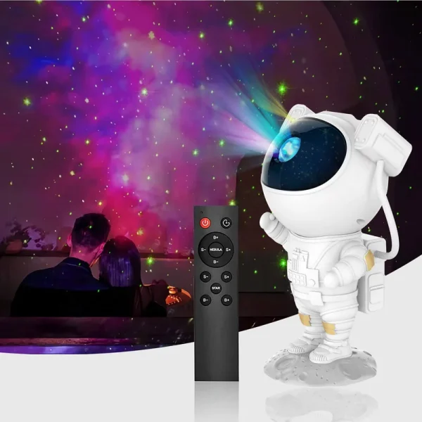 SZPACMATE Astronaut Galaxy Star Projector Starry Night Light, Astronaut Light Projector with Nebula,Timer and Remote Control, Bedroom and Ceiling