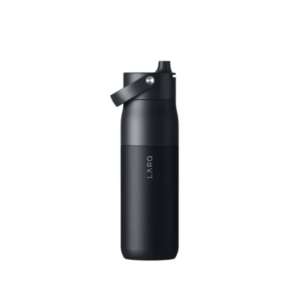 LARQ Bottle Swig Top 23oz - Insulated Stainless Steel Water Bottle with Built-In Silicone Handle | Thermos, BPA Free | Reusable Water Bottle for