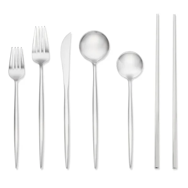 Hampton Forge Sfb90M28Bn Zephyr Mirror 28 Piece Chopsticks Set