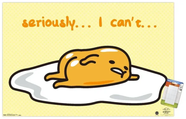 Gudetama - I Can't Wall Poster, 22.375 inch x 34 inch, EB17709PMEC
