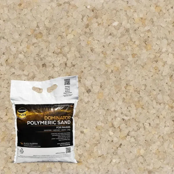 Dominator Polymeric Sand with Revolutionary Ceramic Flex 10 Pound / Natural Ivory