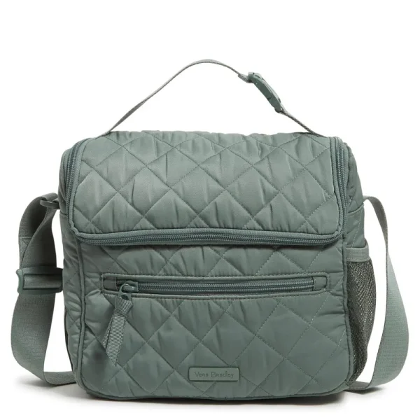 Vera Bradley Women's Performance Twill Lunch Crossbody Bag Olive Leaf