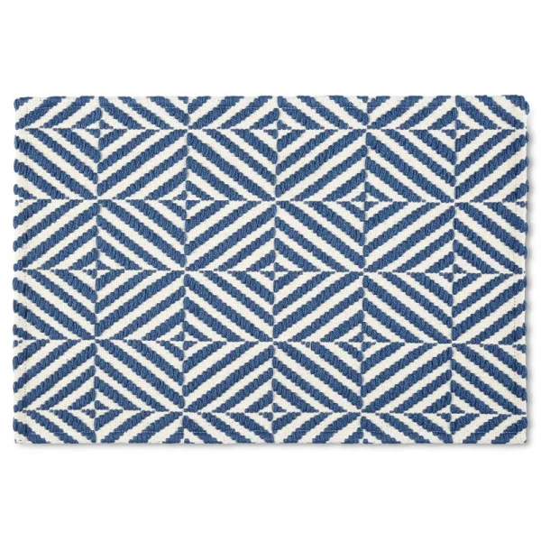 Mainstays Montana Woven Fabric Mat, 18 inchx27 inch, Navy, Available in Multiple Colors, Size: 18 inch x 27 inch, RG018577WMMA 400