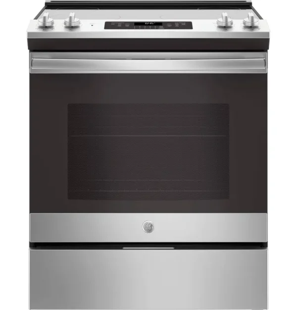 GE JS645SLSS 30" Slide-In Electric Range Stainless Steel