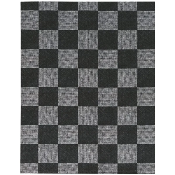 Foss Floors Rustic Area Rug, Black/Gray, 6 x 8ft.