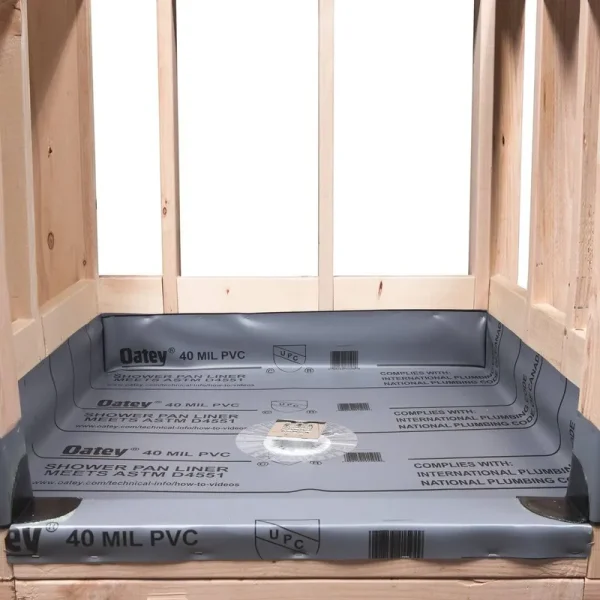 Oatey 6 ft. x 10 ft. Gray PVC Shower Pan Liner