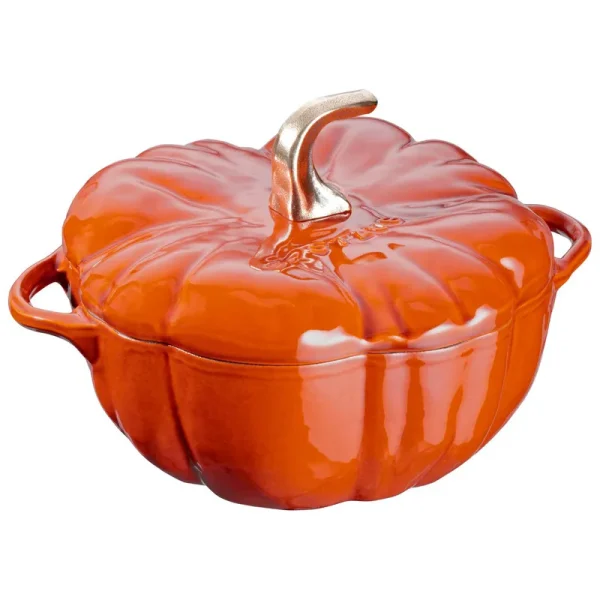 Staub - Cast Iron 3.5-qt Pumpkin Cocotte - Burnt Orange