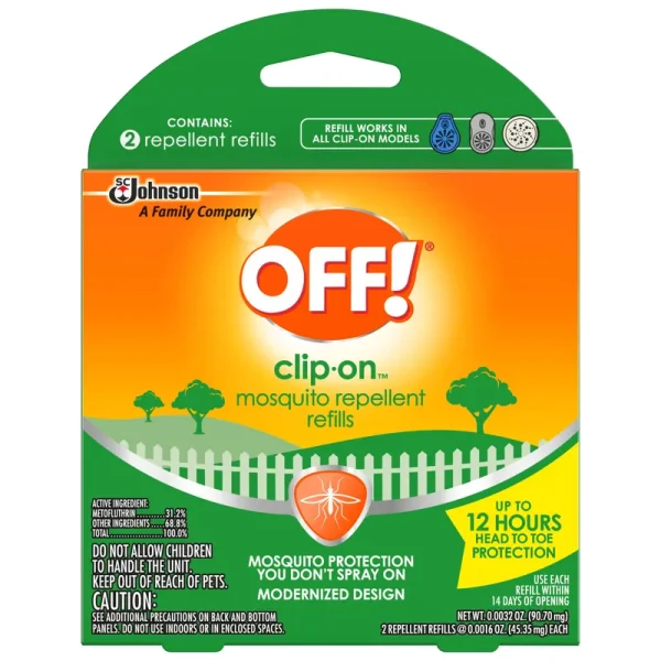 OFF! Clip-On Mosquito Repellent Refills - 2 count, 0.0032 oz total