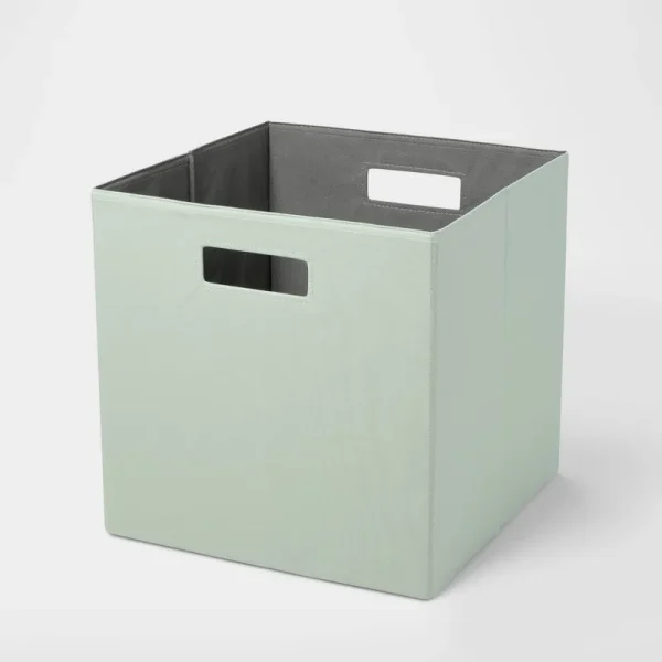 13" x 13" Fabric Bin Light Green - Brightroom